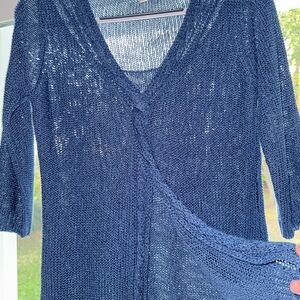 Coldwater Creek Prussian Blue Women's Cardigan Sweater M